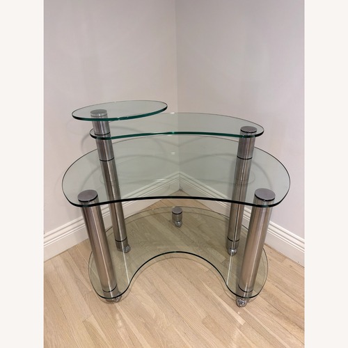 Used Roche Bobois Transparent Glass Desk for sale on AptDeco