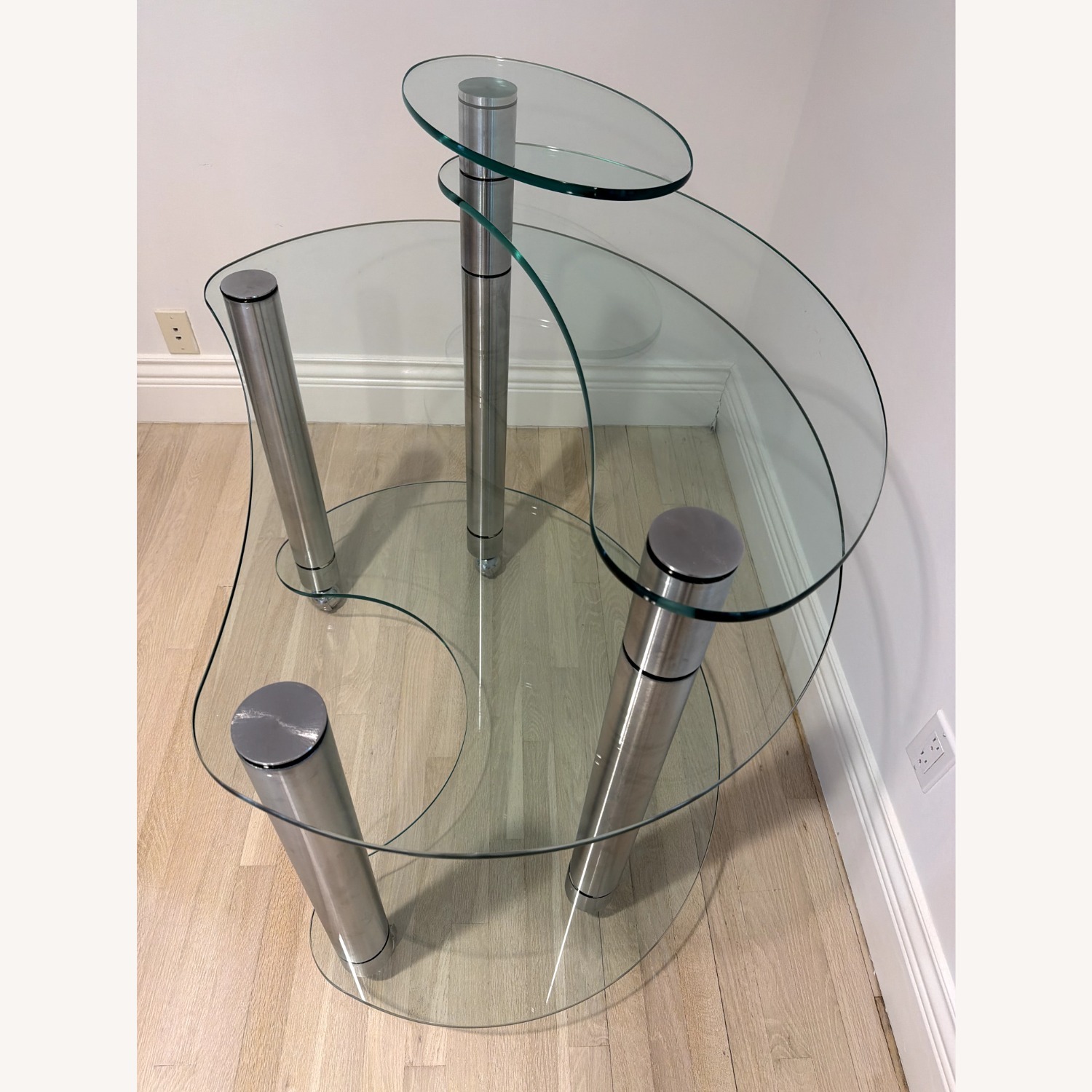 Roche Bobois Transparent Glass Desk - image-4