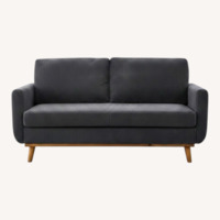 Wayfair Artina Dark Gray Fabric 2 Seater Sofa