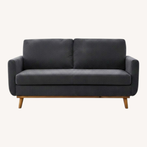 Used Wayfair Artina Dark Gray Fabric 2 Seater Sofa for sale on AptDeco