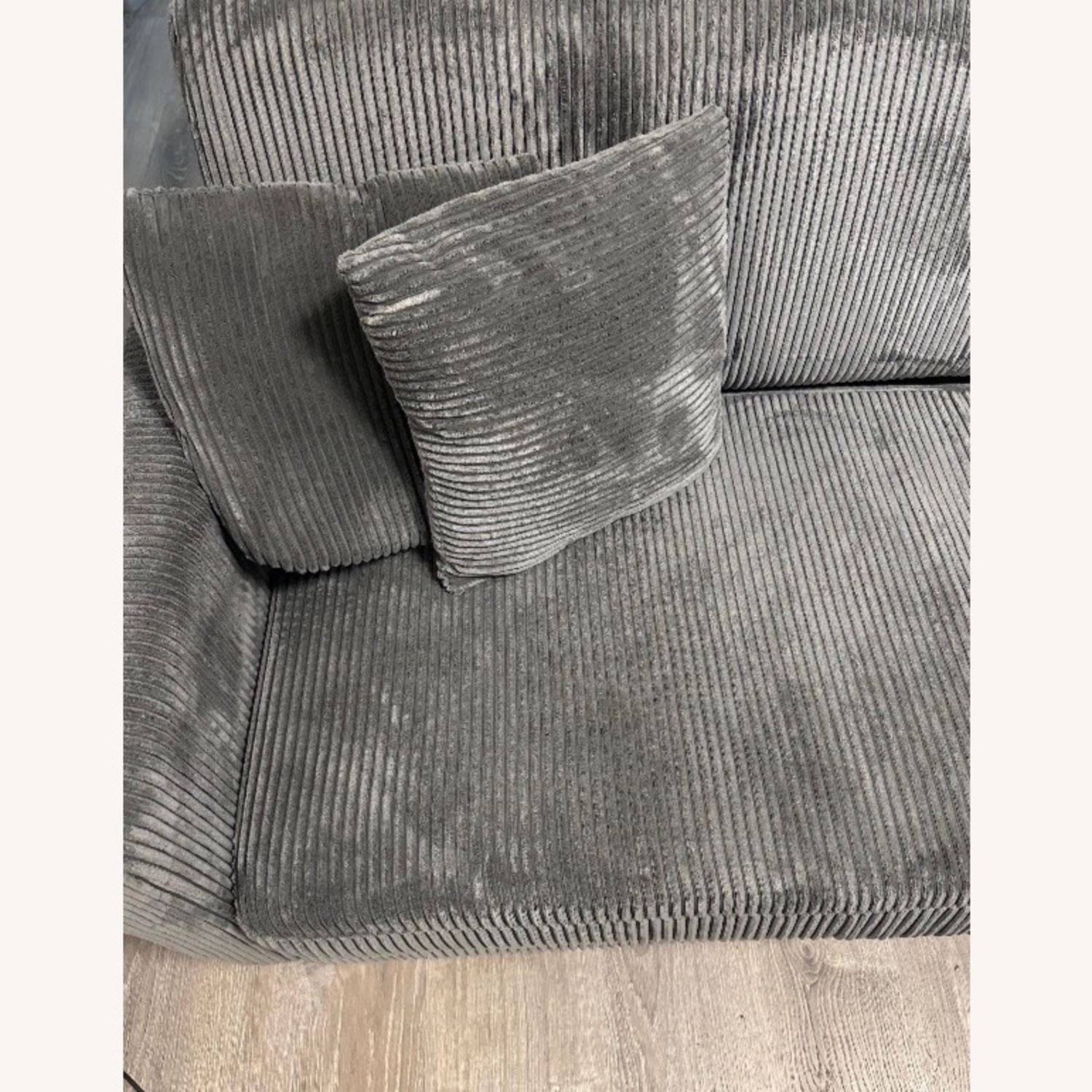 Wayfair Artina Dark Gray Fabric 2 Seater Sofa - image-5