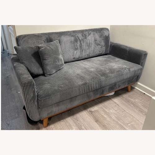 Used Wayfair Artina Dark Gray Fabric 2 Seater Sofa for sale on AptDeco
