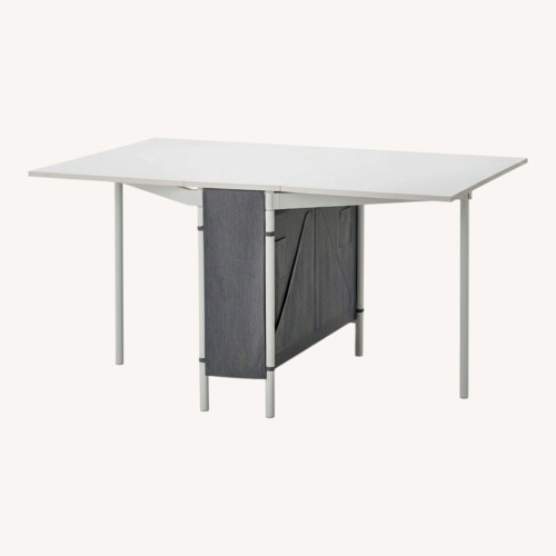 Used IKEA Kalhall White Wood Dining Table for sale on AptDeco