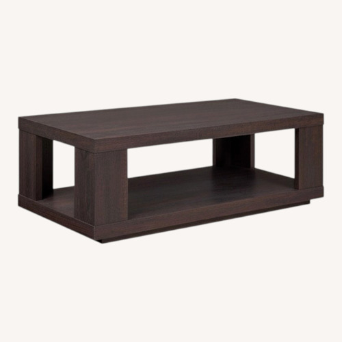 Used Better Homes and Garden Coffee Table with Lower Shelf Espresso for sale on AptDeco