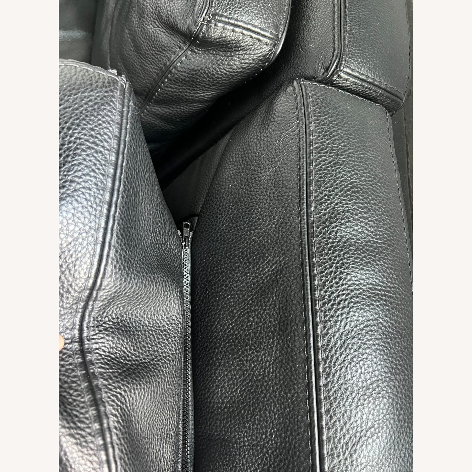 Roche Bobois Black Leather 3+ Seater Sofa - image-4