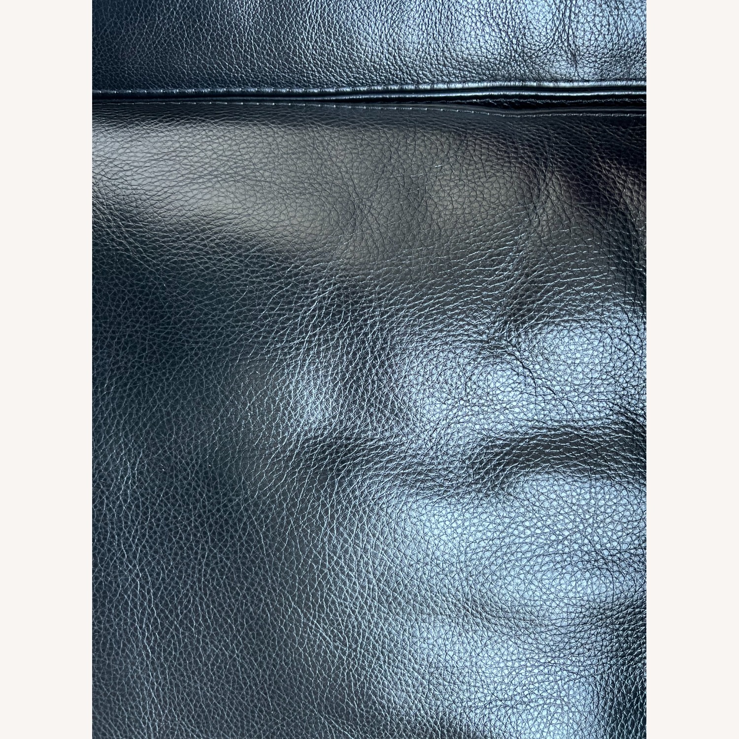 Roche Bobois Black Leather 3+ Seater Sofa - image-10