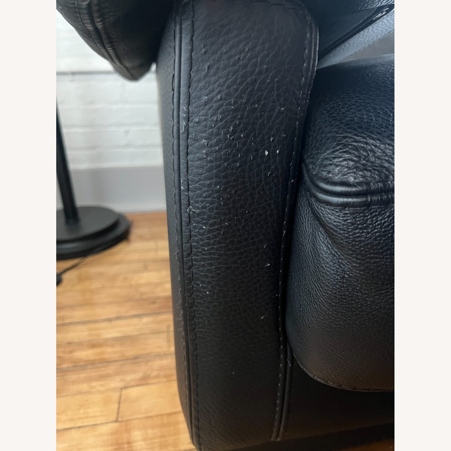 Roche Bobois Black Leather 3+ Seater Sofa - image-11