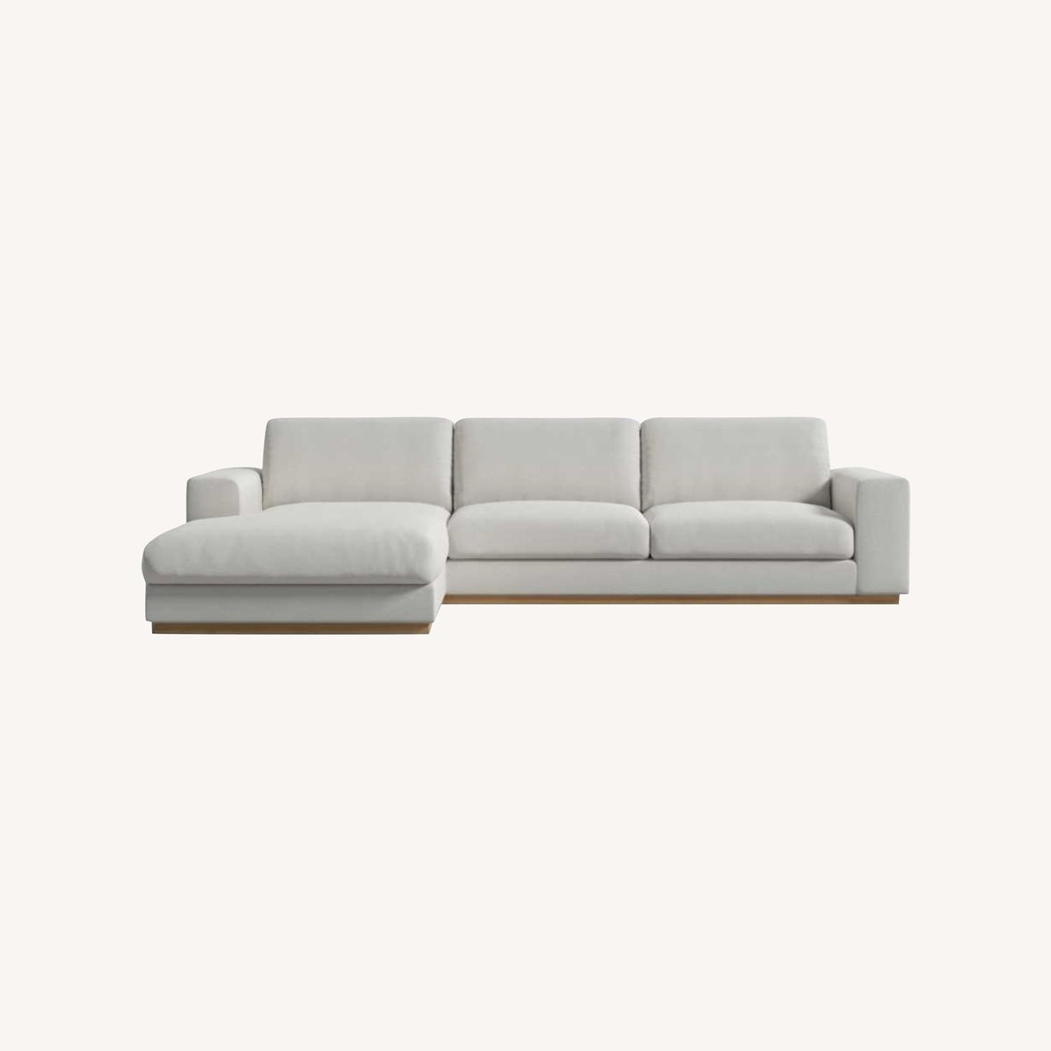 Rove Concepts Noah White Fabric 3+ Piece Sectional - image-5