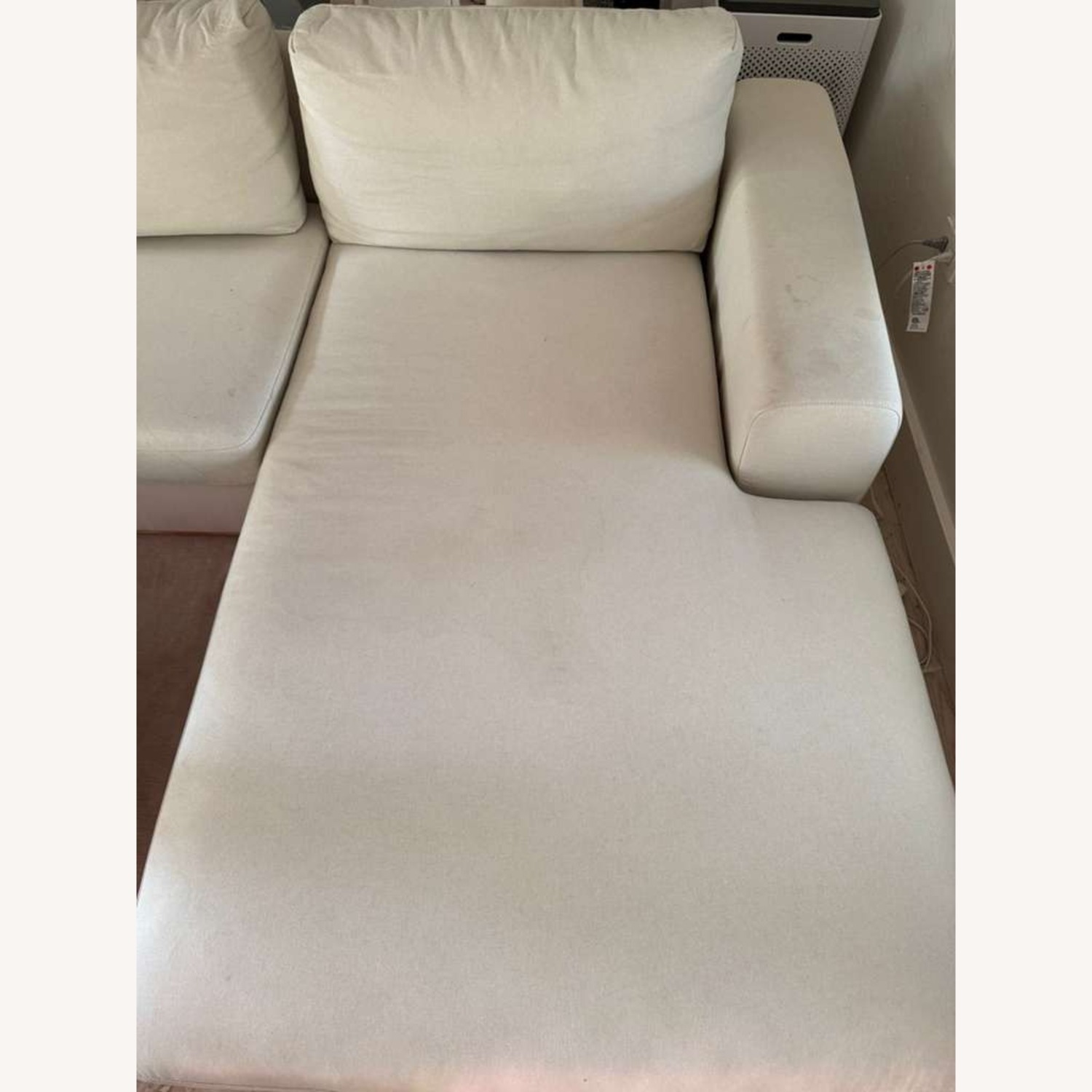 Rove Concepts Noah White Fabric 3+ Piece Sectional - image-4