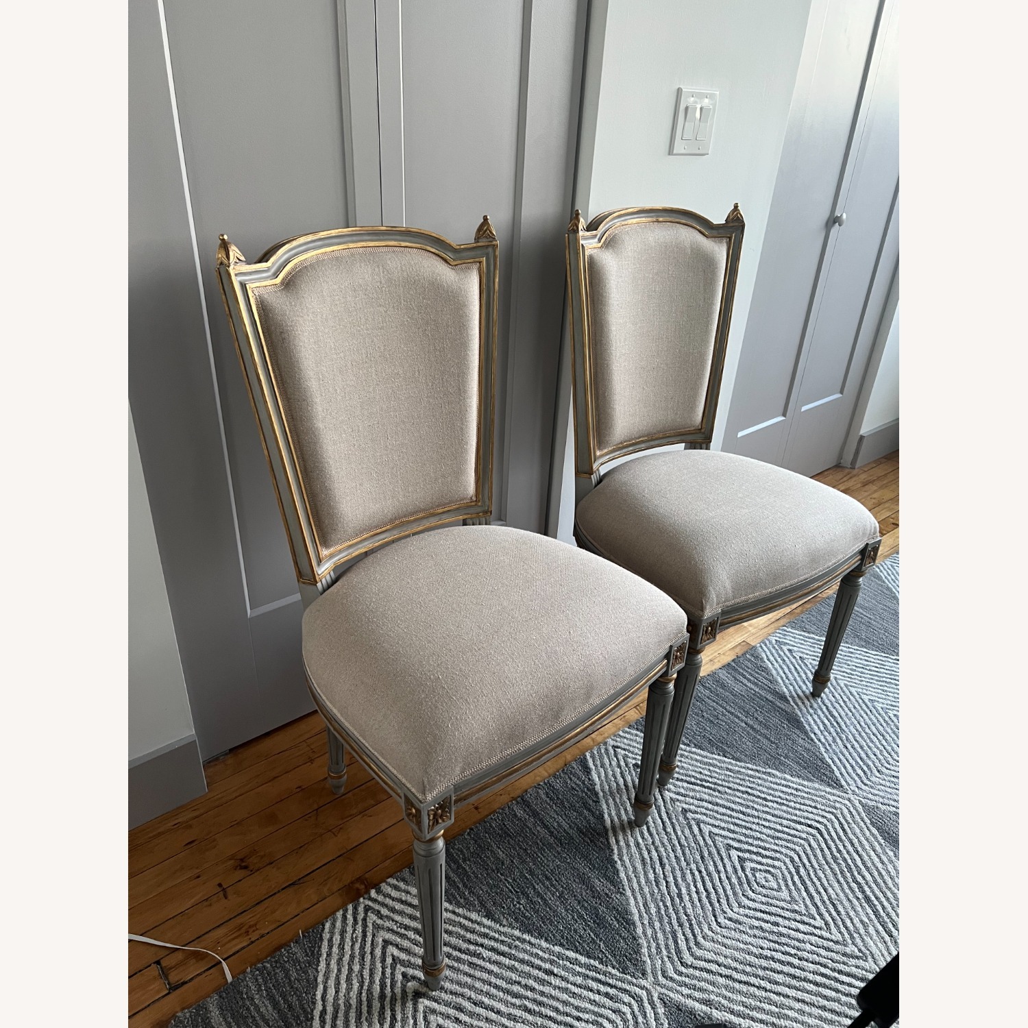 French Bedroom UK Natural Wood Dining Chairs - image-5
