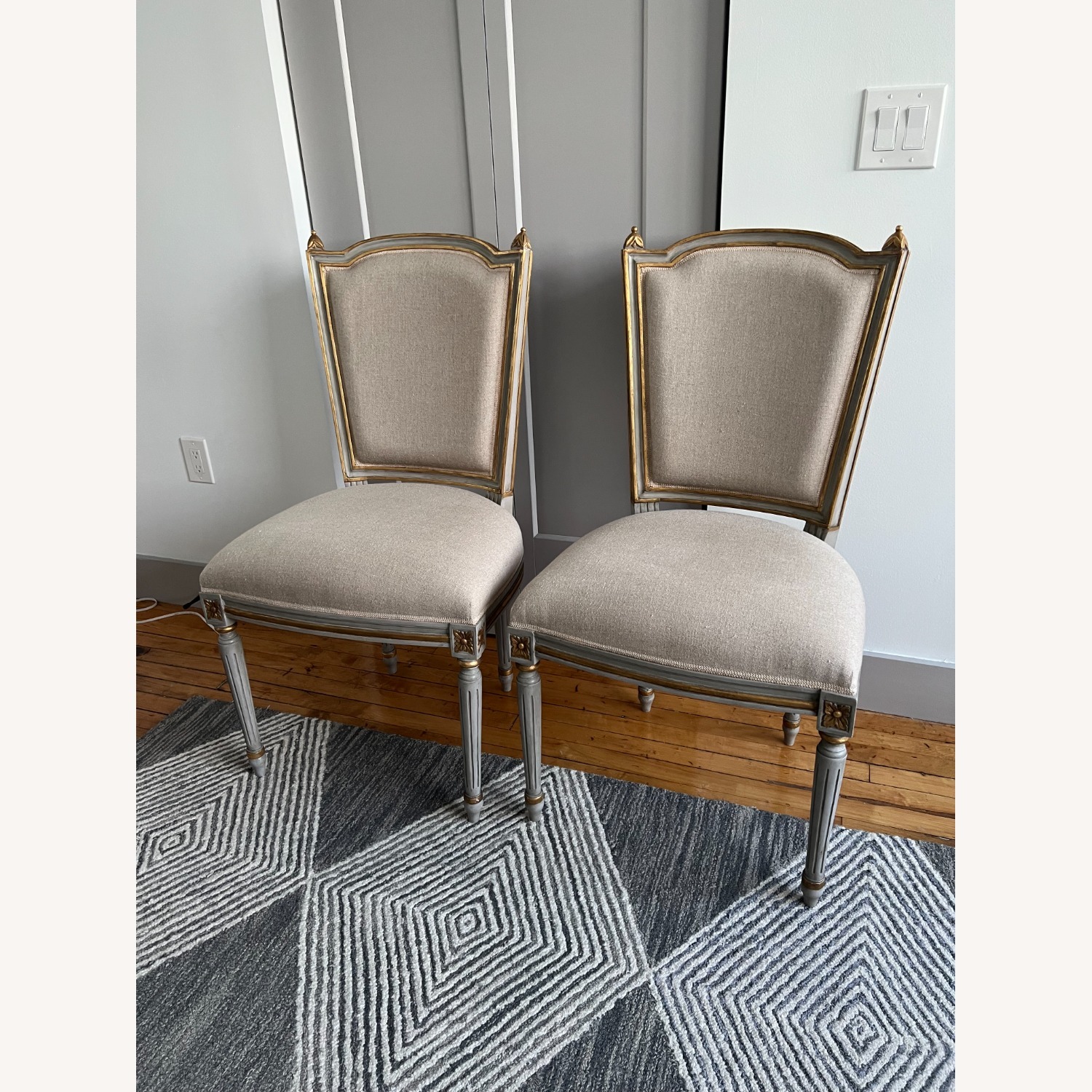 French Bedroom UK Natural Wood Dining Chairs - image-1