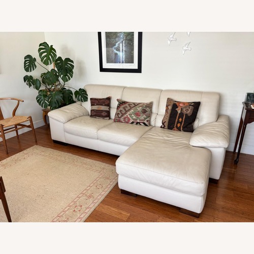 Used Natuzzi  Italsofa Leather 2 Piece Sectional for sale on AptDeco