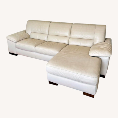 Used Natuzzi  Italsofa Leather 2 Piece Sectional for sale on AptDeco