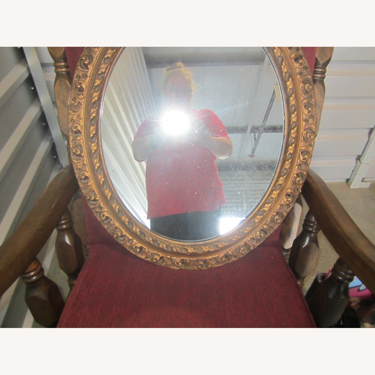Vintage/Antique Finds Gold Wall Mirror - image-7