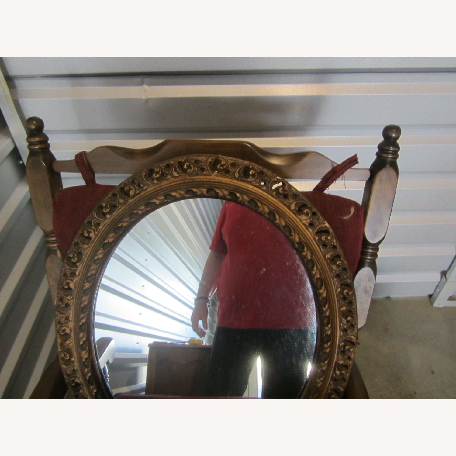 Vintage/Antique Finds Gold Wall Mirror - image-2