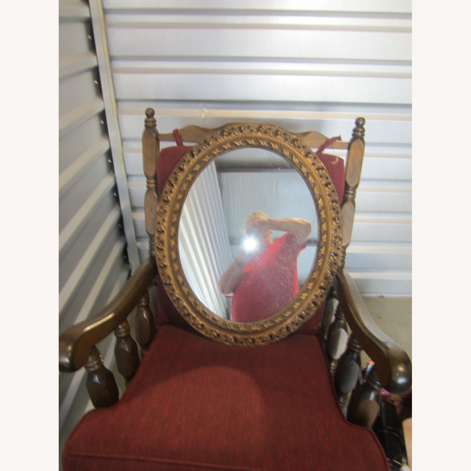 Vintage/Antique Finds Gold Wall Mirror - image-1