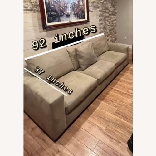 Used Room & Board Light Brown Fabric 3+ Seater Sofa for sale on AptDeco