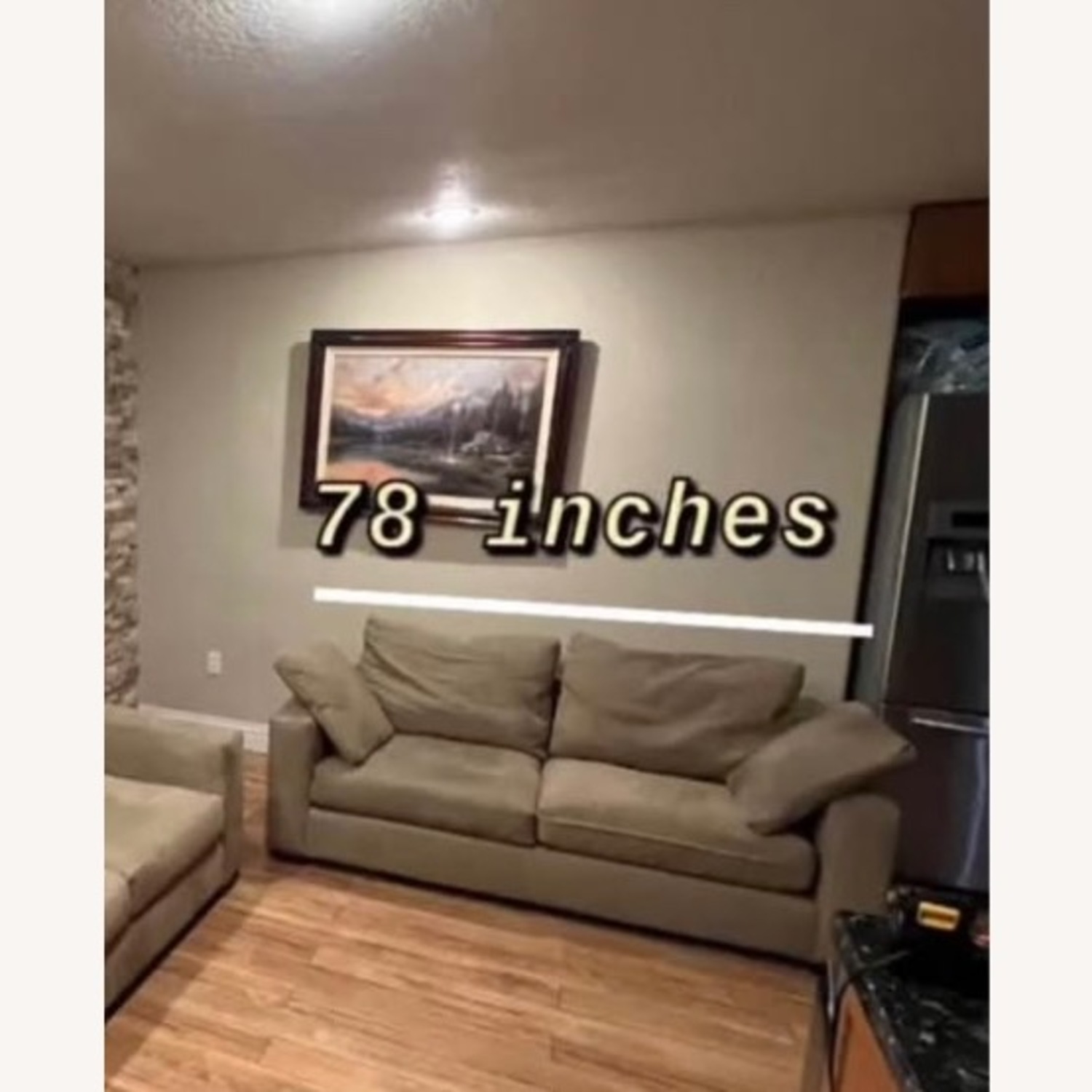 Room & Board Light Brown Fabric 2 Seater Sofa - image-1