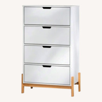 4-Drawer 45" Tall Chest with Cutout Handles