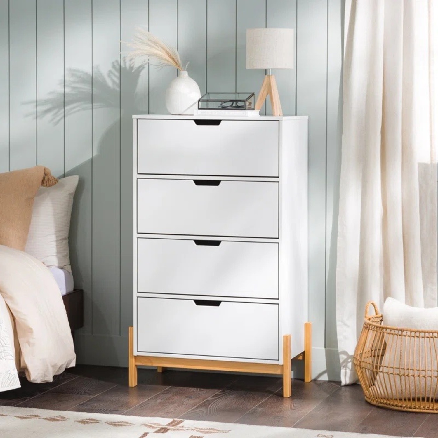 4-Drawer 45" Tall Chest with Cutout Handles - image-4