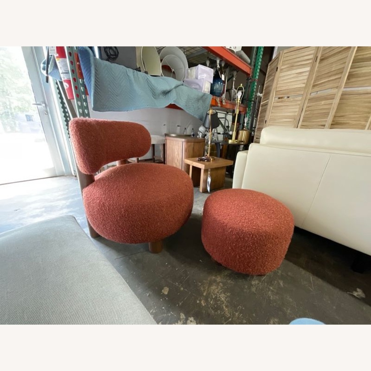 Nicholas Chair by American Leather W Ottoman - image-3