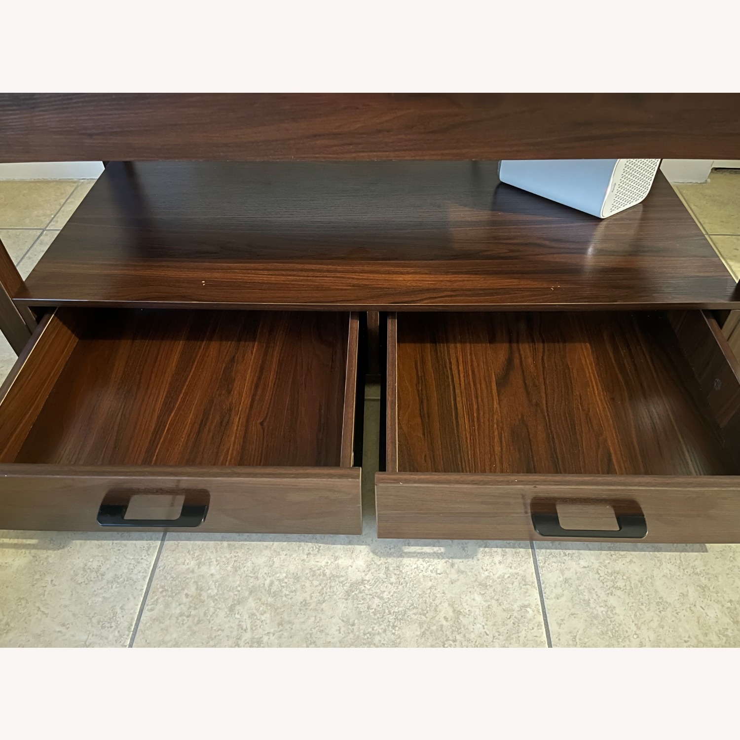 Dark Brown Wood Coffee Table - image-2