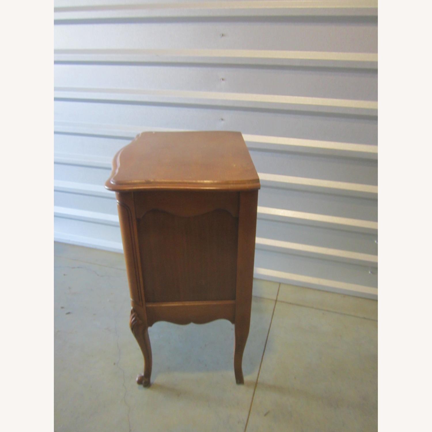 Vintage/Antique Dark Brown Wood Side Table - image-5