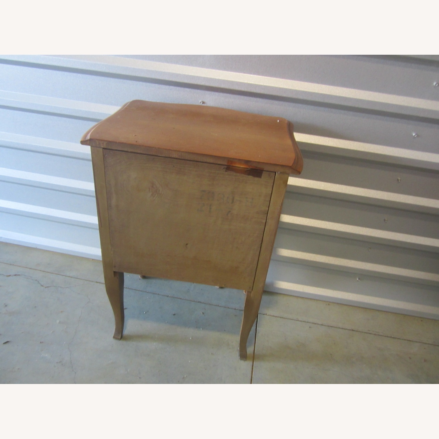 Vintage/Antique Dark Brown Wood Side Table - image-6