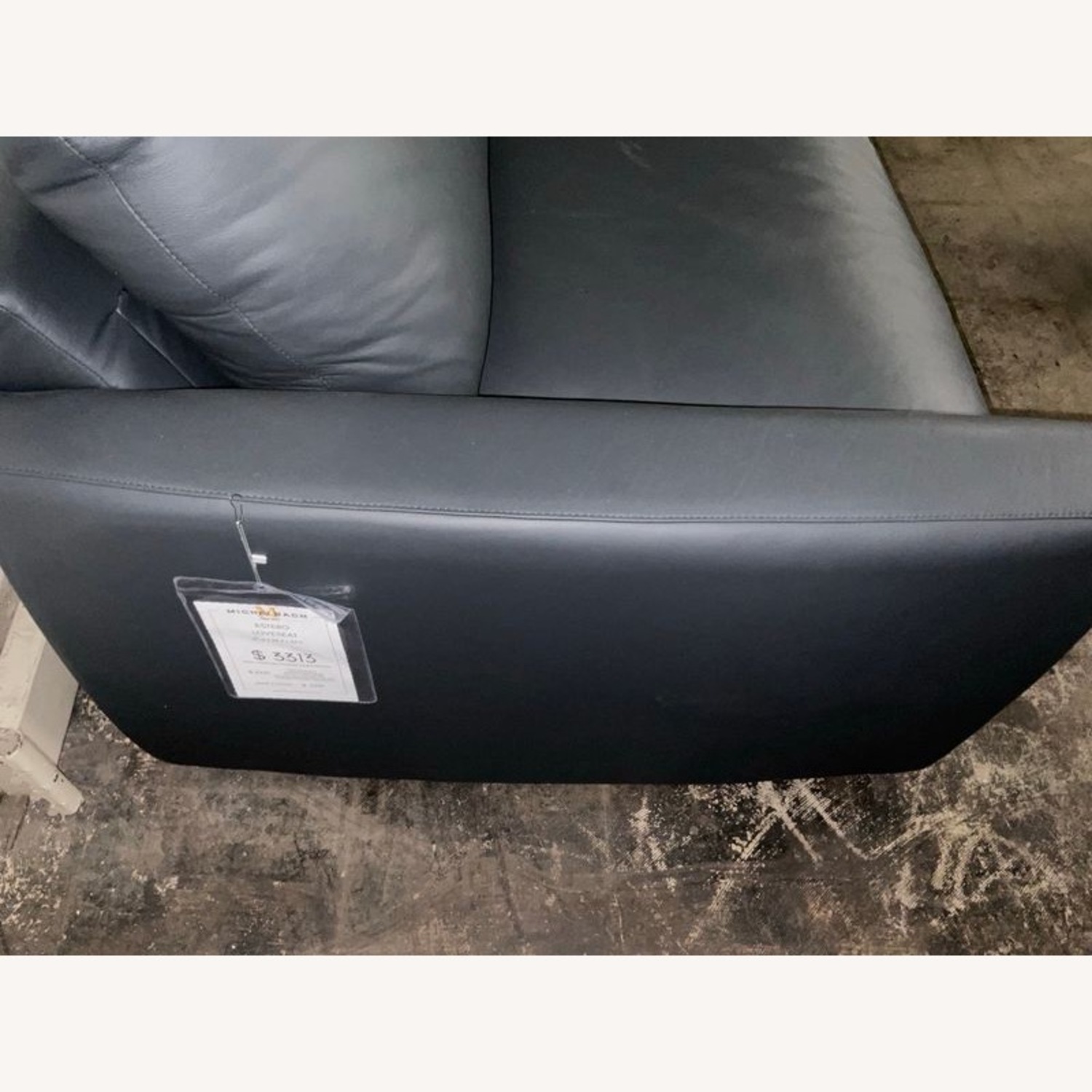 American Leather Estero Loveseat in Dark Blue  - image-2