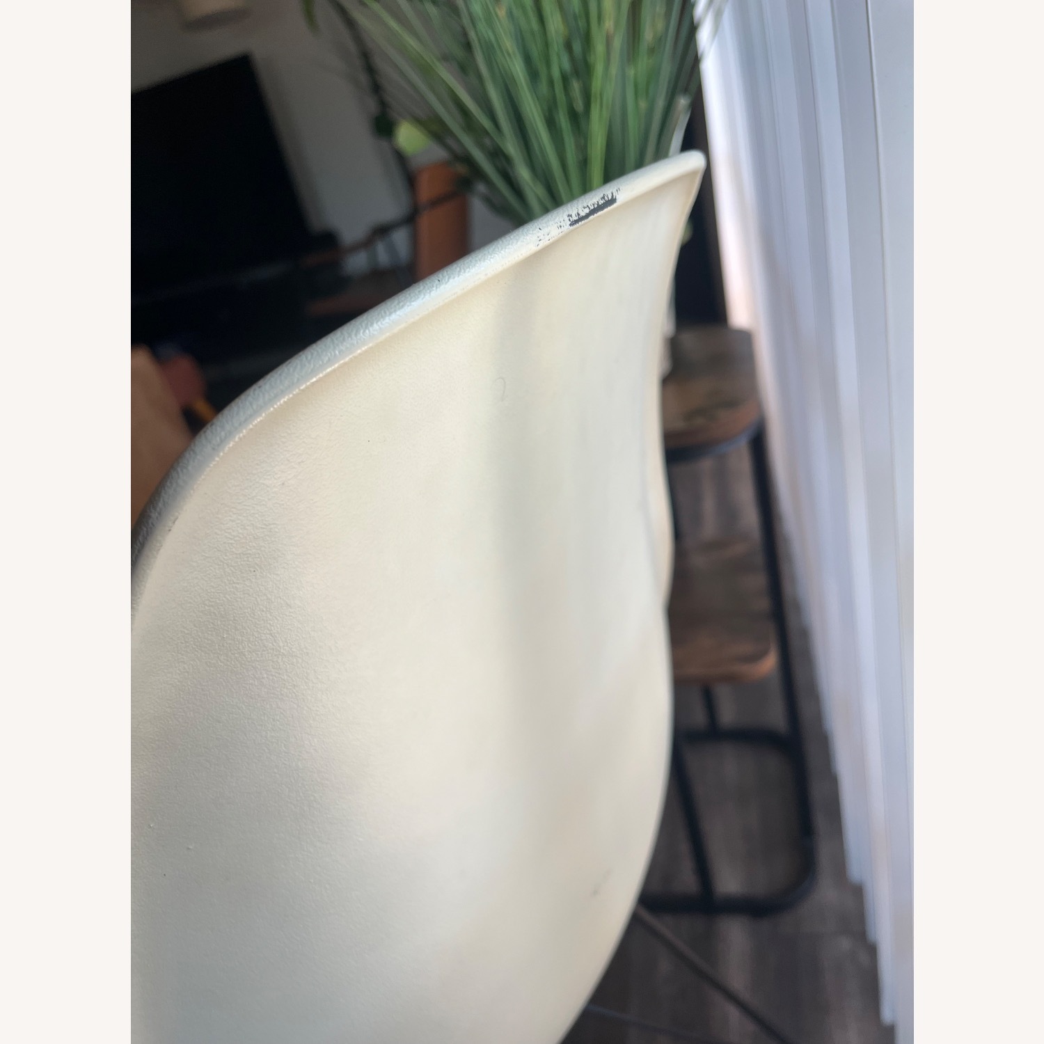 Cream Eames Style Dining Chairs - image-7