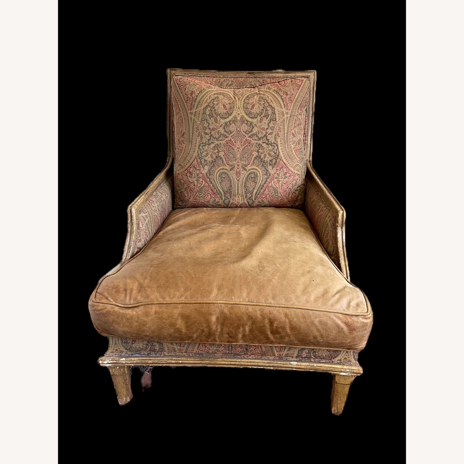 Vintage/Antique Finds Light Brown Wood Armchair - image-1