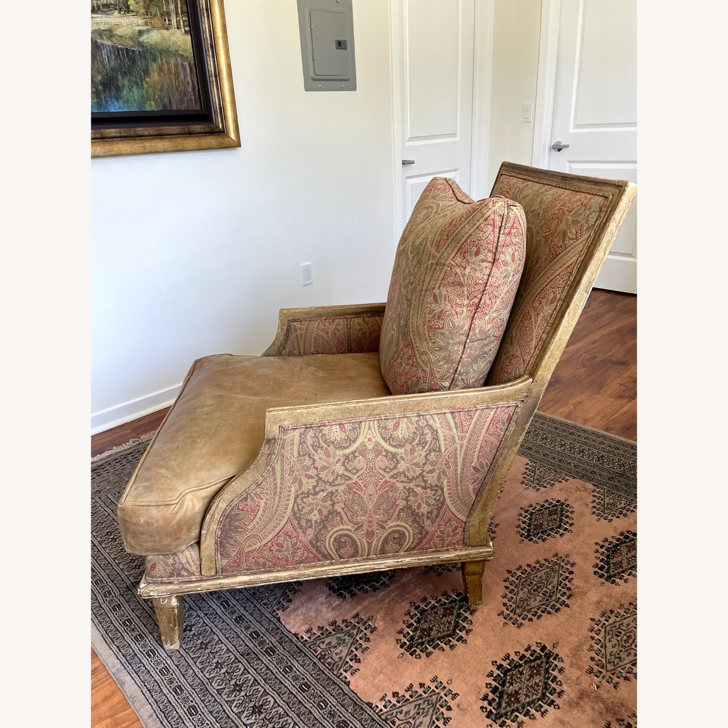 Vintage/Antique Finds Light Brown Wood Armchair - image-3