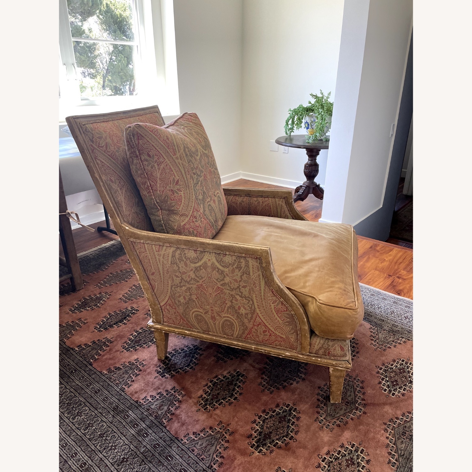Vintage/Antique Finds Light Brown Wood Armchair - image-4