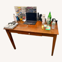  Gothic Cabinet Craft Dark Brown Wood Desk