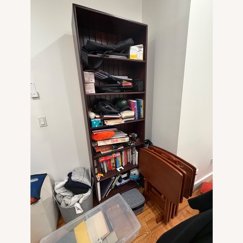 Used Gothic Cabinet Craft Dark Brown Bookcase for sale on AptDeco