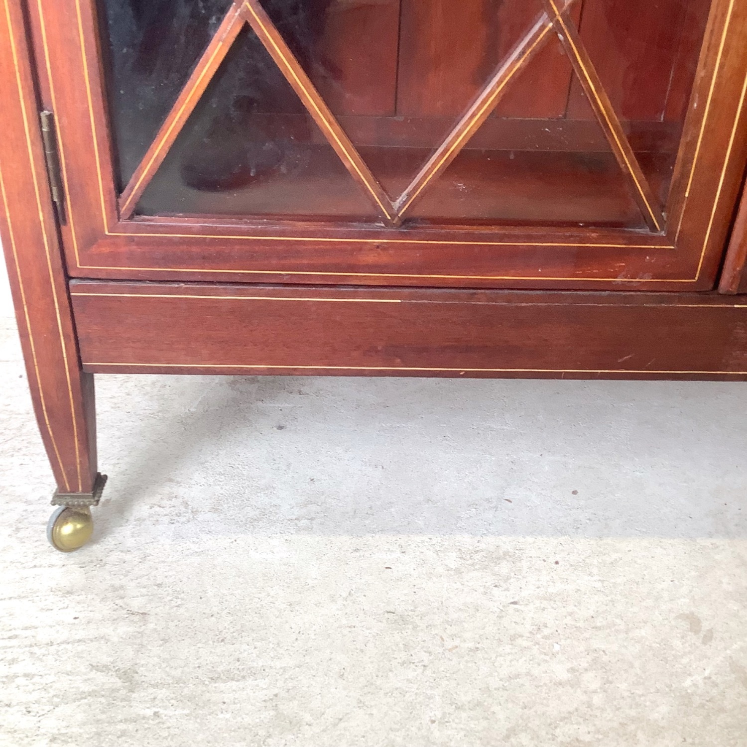 Edwardian Revival Mahogany Lattice Bookcase - image-11