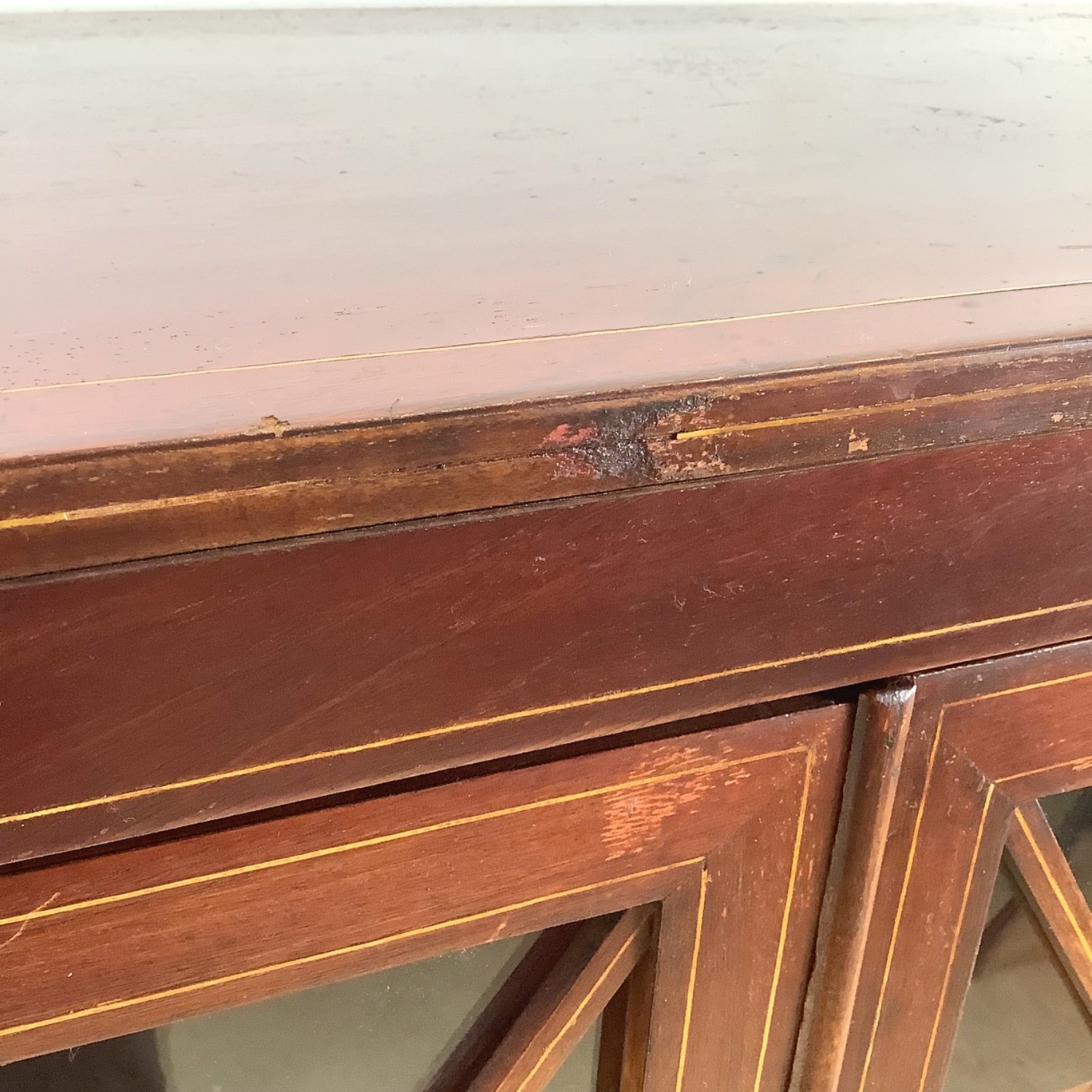 Edwardian Revival Mahogany Lattice Bookcase - image-20