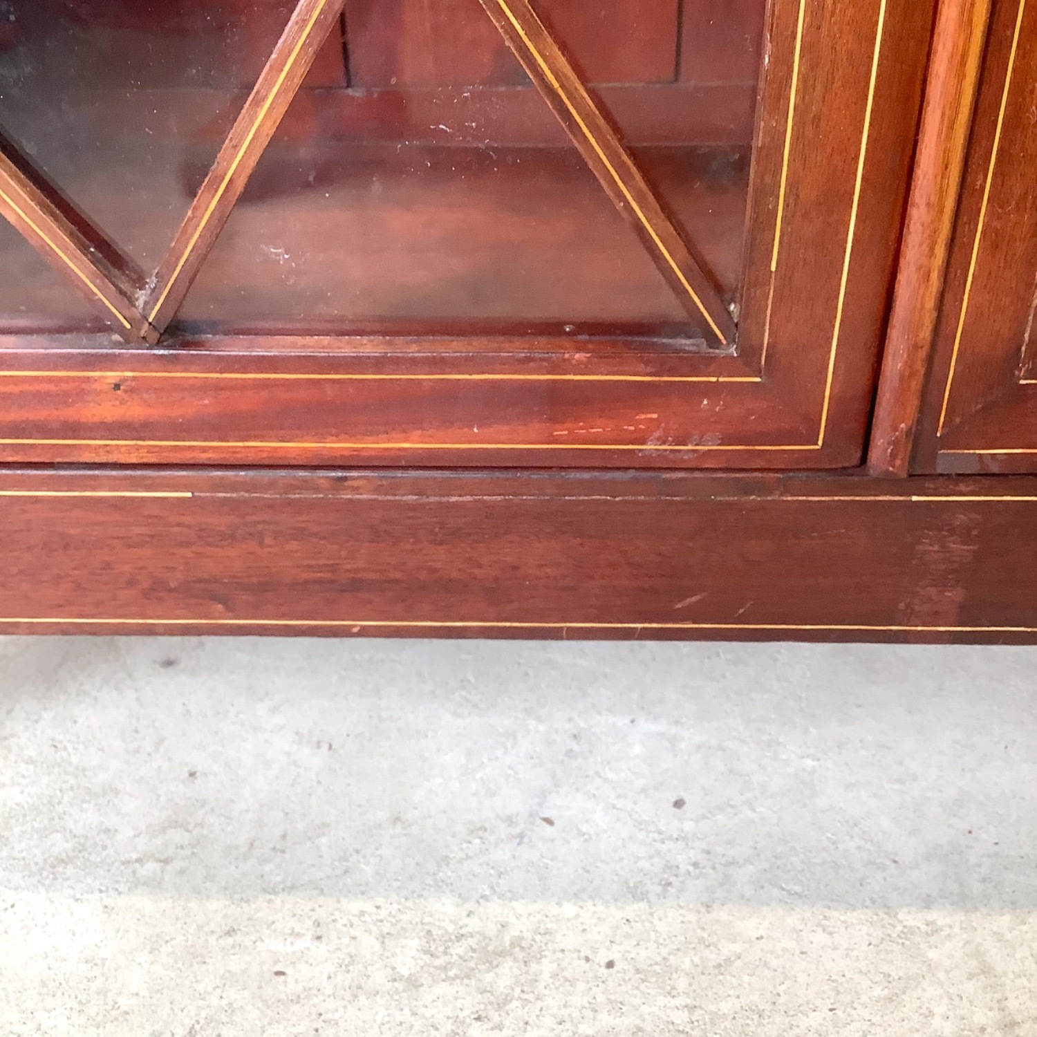 Edwardian Revival Mahogany Lattice Bookcase - image-14