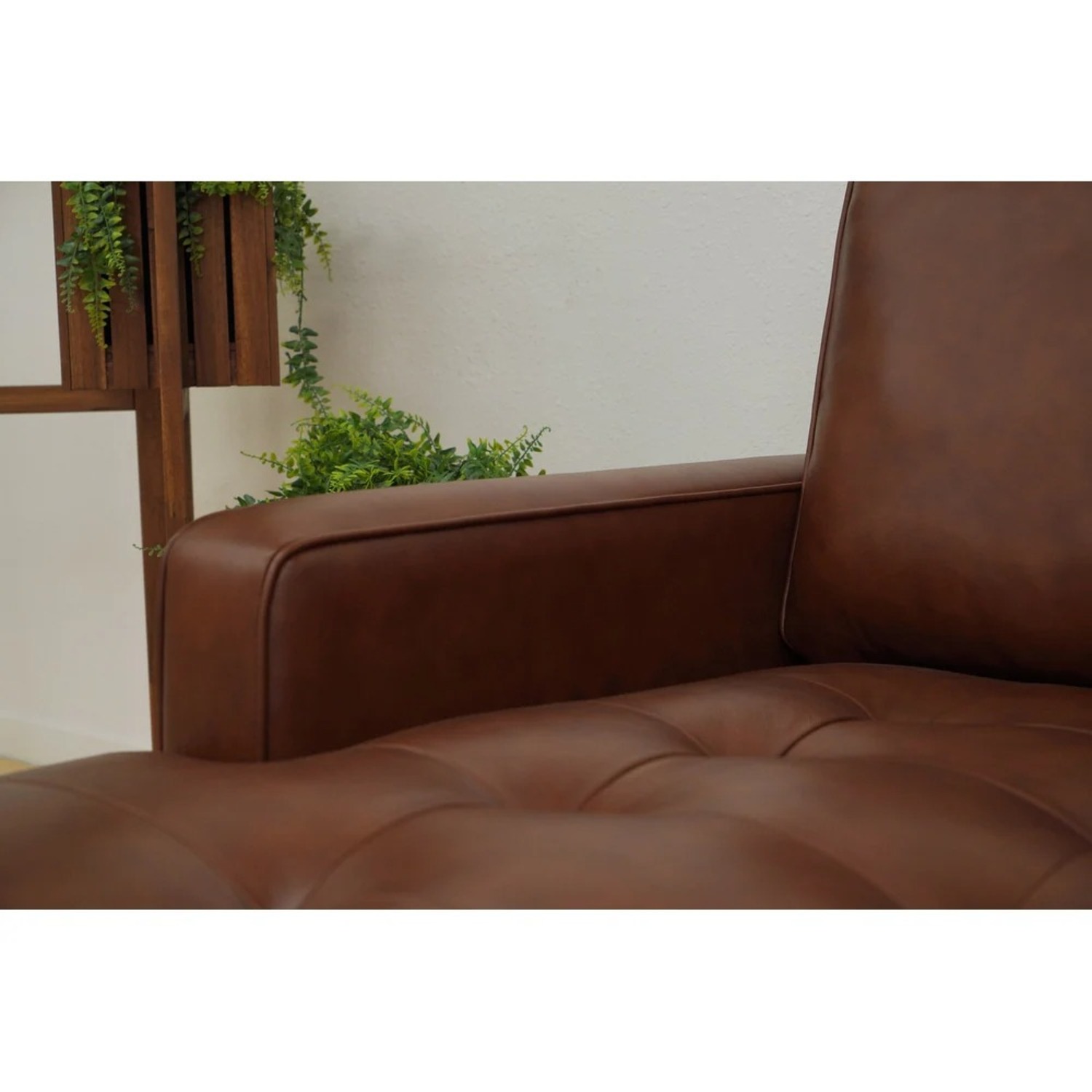 Abbyson Mid Century Top Grain Leather Sectional - image-3