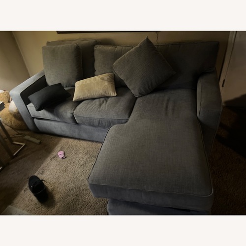 Used Ashley Furniture Light Gray 2 Piece Sectional for sale on AptDeco