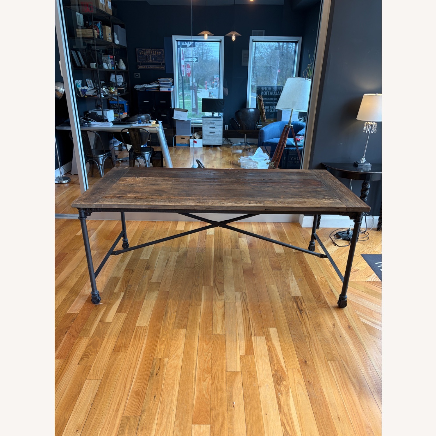 Restoration Hardware Flatiron Dining Table - image-1