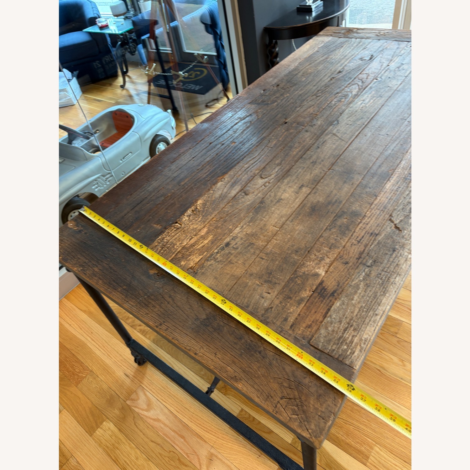 Restoration Hardware Flatiron Dining Table - image-5