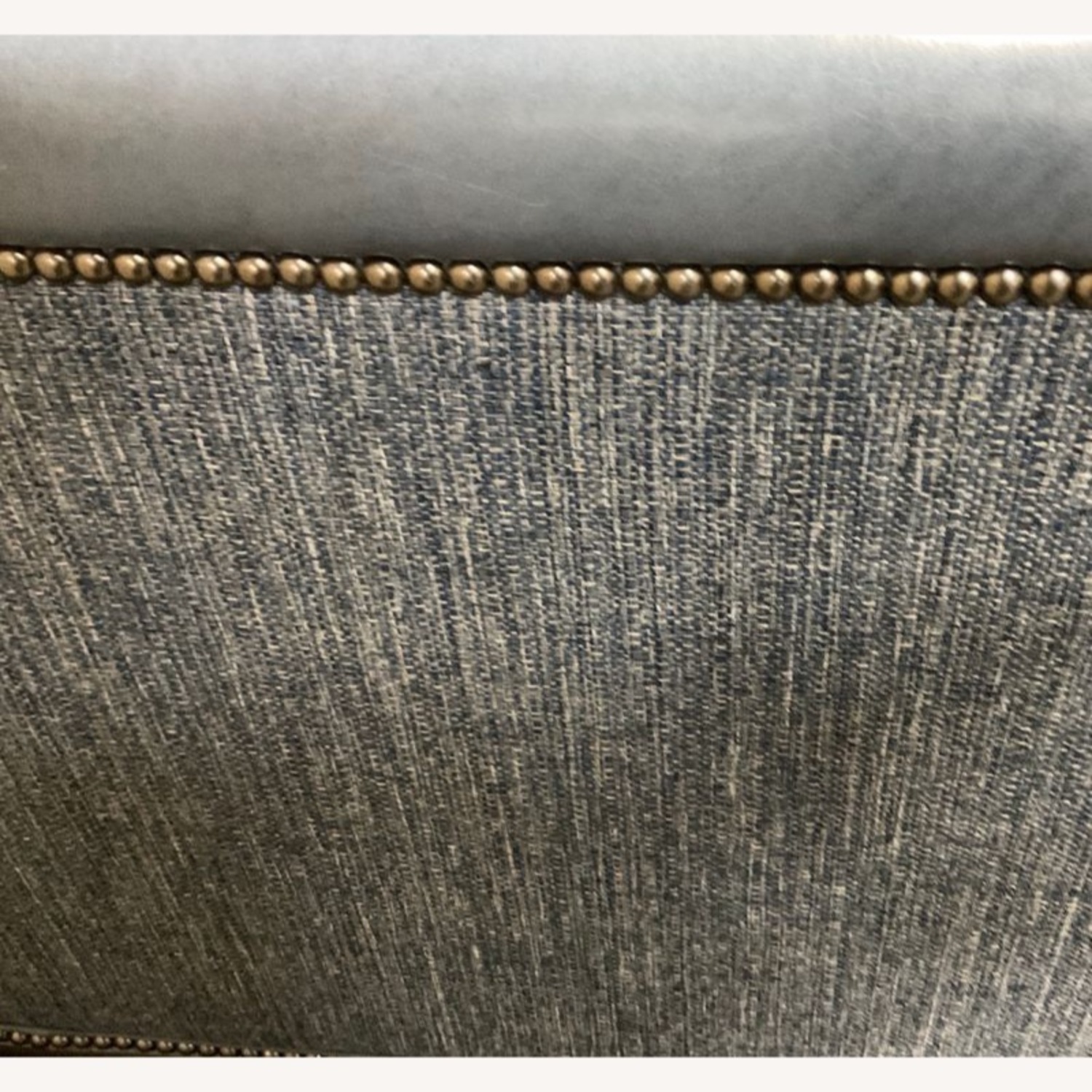 CR Laine Furniture Gotham Blue Leather Armchair - image-3