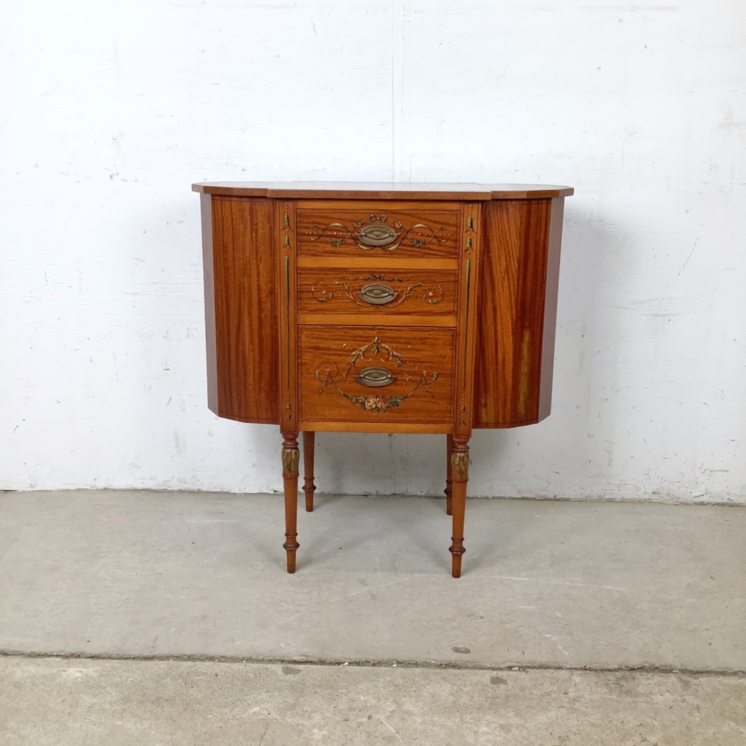 Antique Martha Washington Sewing Cabinet - image-1