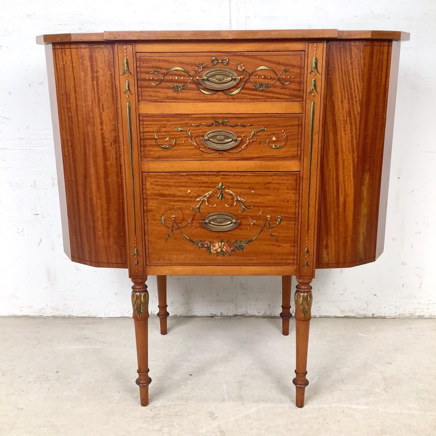 Antique Martha Washington Sewing Cabinet - image-0