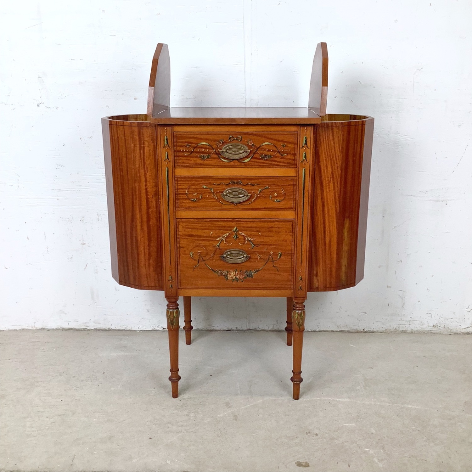 Antique Martha Washington Sewing Cabinet - image-9