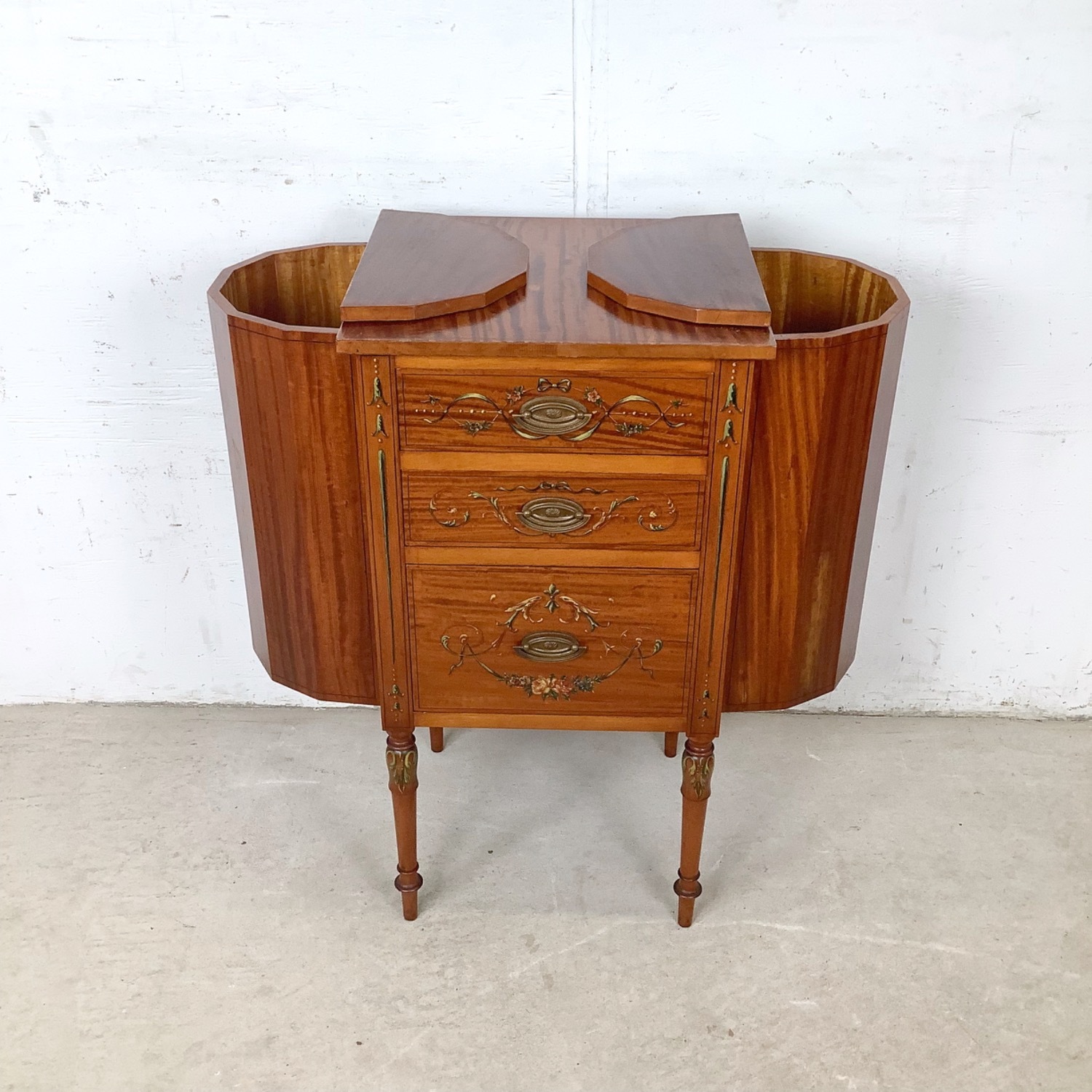 Antique Martha Washington Sewing Cabinet - image-10