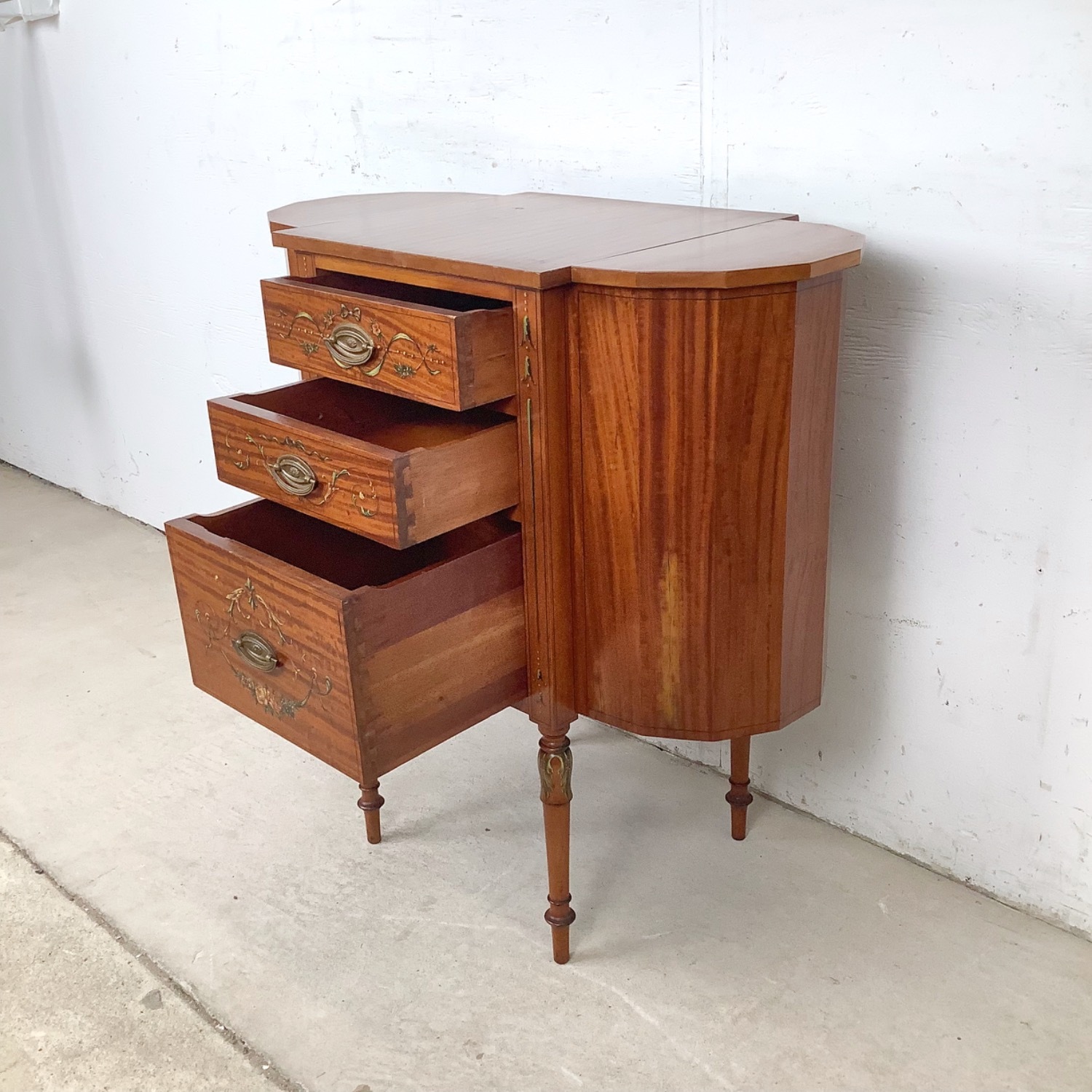 Antique Martha Washington Sewing Cabinet - image-15
