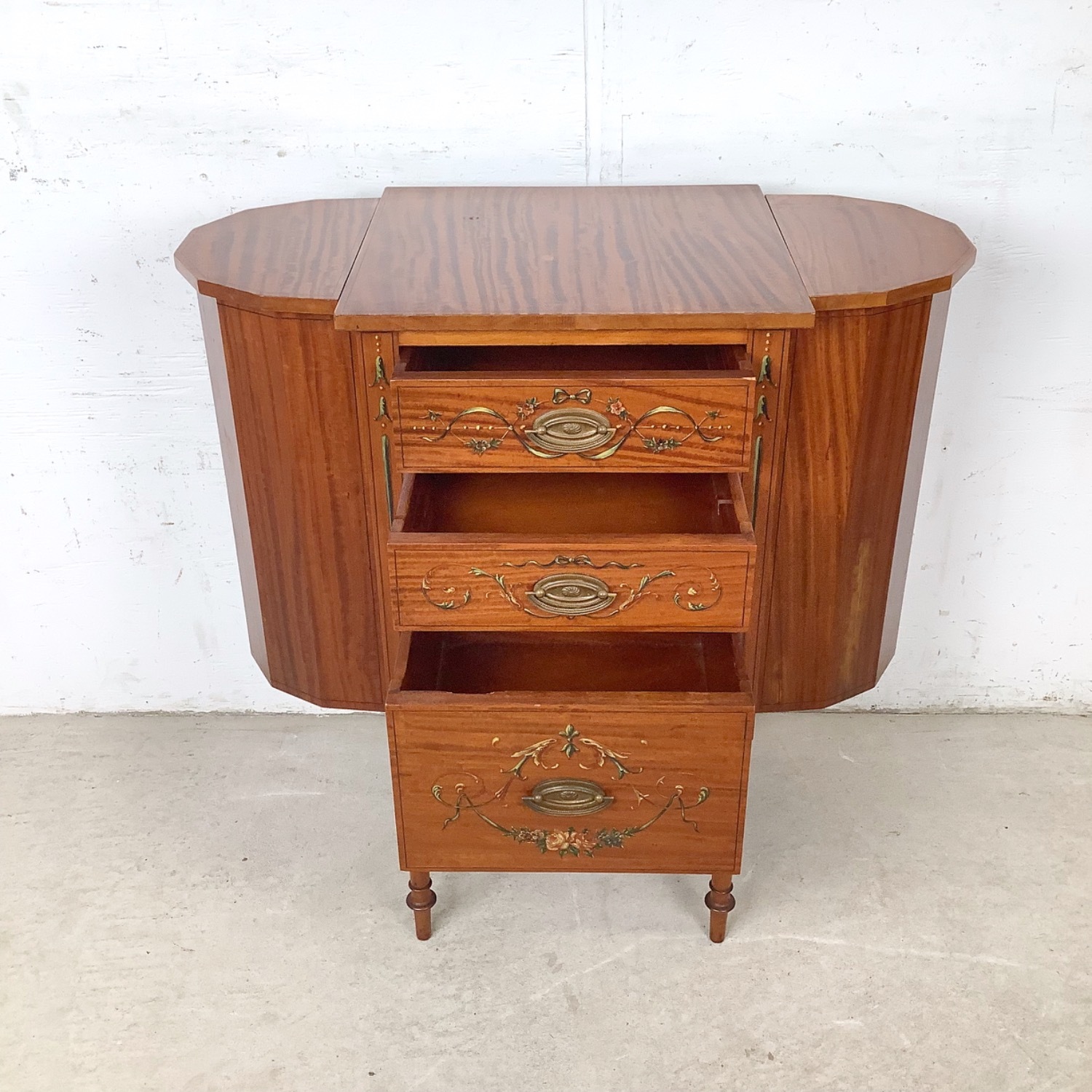 Antique Martha Washington Sewing Cabinet - image-12