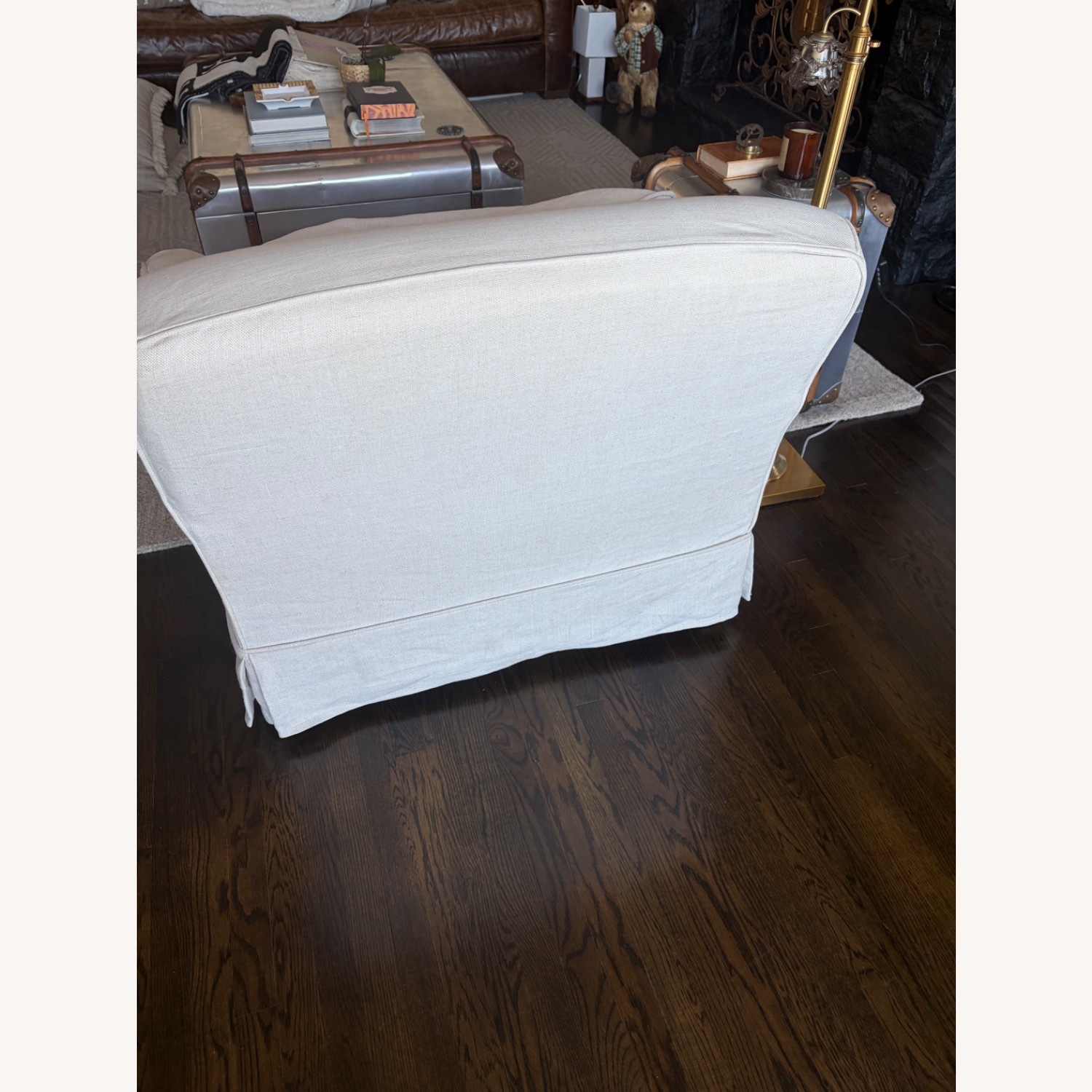 Restoration Hardware Natural Fabric Accent Chair - image-4